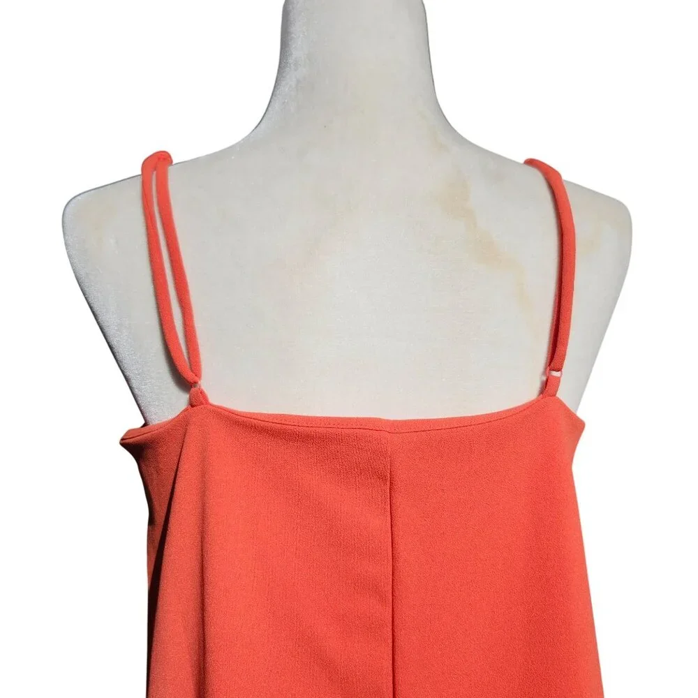 H&M Women's Medium Jersey A-line Mini Dress Sleeveless Red Spaghetti Strap New - Picture 8 of 8